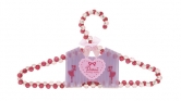 beaded coat hanger - hot pink